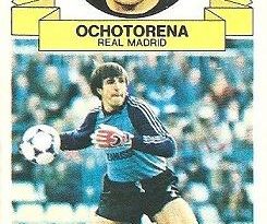 Liga 85-86. Ochotorena (Real Madrid). Ediciones Este.