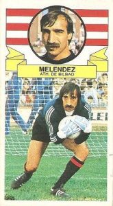 Liga 85-86. Melendez (Athletic Club de Bilbao). Ediciones Este.