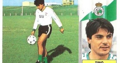 Liga 86-87. Tino (Racing de Santander). Ediciones Este.