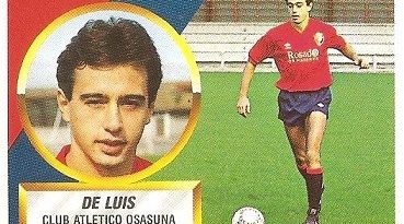 Liga 88-89. De Luis (C. A. Osasuna). Ediciones Este.