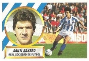 Liga 88-89. Santi Bakero (Real Sociedad). Ediciones Este.