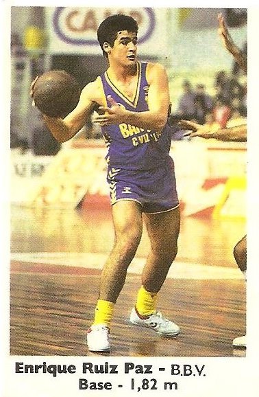 Basket Cromos 88-89. Enrique Ruiz Paz (B.B.V.) Editorial J. Merchante - Bollycao.