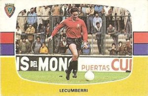 Liga 84-85. Lecumberri (Club Atlético Osasuna). Cromos Cano.