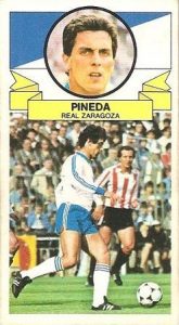 Liga 85-86. Fichaje Nº 16 Pineda (Real Zaragoza). Ediciones Este.