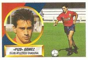 Liga 88-89. Pizo Gómez (Club Atlético Osasuna). Ediciones Este.