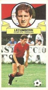 Liga 85-86. Lecumberri (Club Atlético Osasuna). Ediciones Este.