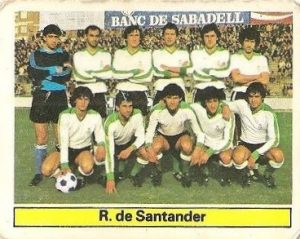 Liga 81-82. Alineación Racing de Santander (Racing de Santander). Ediciones Este.