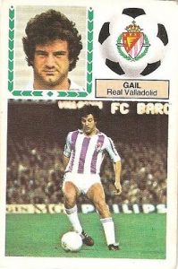 Liga 83-84. Gail (Real Valladolid). Ediciones Este.