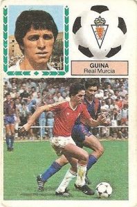 Liga 83-84. Guina (Real Murcia). Ediciones Este.
