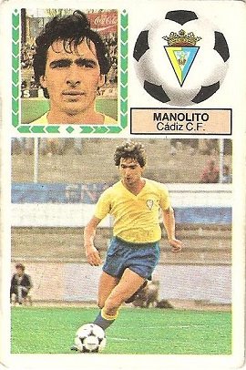Liga 83-84. Manolito (Cadiz C.F.). Ediciones Este.