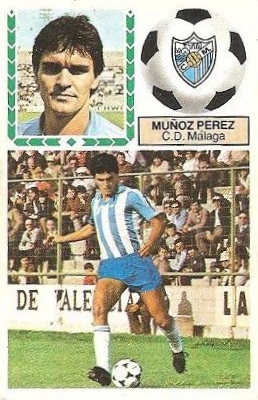 Liga 83-84. Muñoz Pérez (C.D. Málaga). Edciones Este.