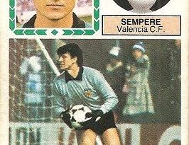Liga 83-84. Sempere (Valencia C.F.) Ediciones Este.