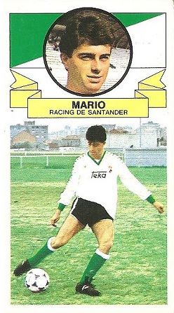 Liga 85-86. Mario (Racing de Santander). Ediciones Este.