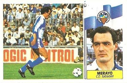 Liga 86-87. Merayo (Centro de Deportes Sabadell). Ediciones Este.