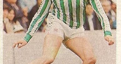 Diego Armando Maradona. Sus driblings. Sus goles. Liga 84-85. Gordillo (Real Betis). Cromo Esport.