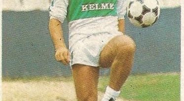 Diego Armando Maradona. Sus driblings. Sus goles. Liga 84-85. Sánchez Lorenzo (Elche C.F.). Cromo Esport.