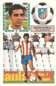 Liga 83-84. Pedro Pablo (Atlético de Madrid). Ediciones Este.
