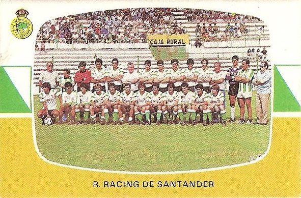 Liga 84-85. Plantilla Racing de Santander (Racing de Santander). Cromos Cano.