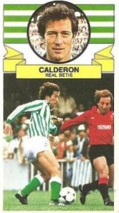 Liga 85-86. Calderón (Real Betis). Ediciones Este.