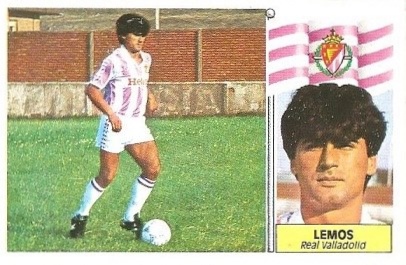 Liga 86-87. Fichaje Nº 16 Lemos (Real Valladolid). Ediciones Este.