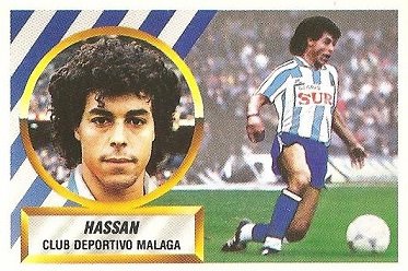 Liga 88-89. Hassan (C.D. Málaga). Ediciones Este.