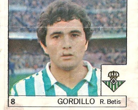 Super Cromos Los Mejores del Mundo (1981). Gordillo (Real Betis). Chicle Fútbol Boomer.