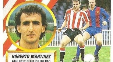 Liga 88-89. Roberto Martínez (Ath. Bilbao). Ediciones Este.