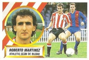Liga 88-89. Roberto Martínez (Ath. Bilbao). Ediciones Este.