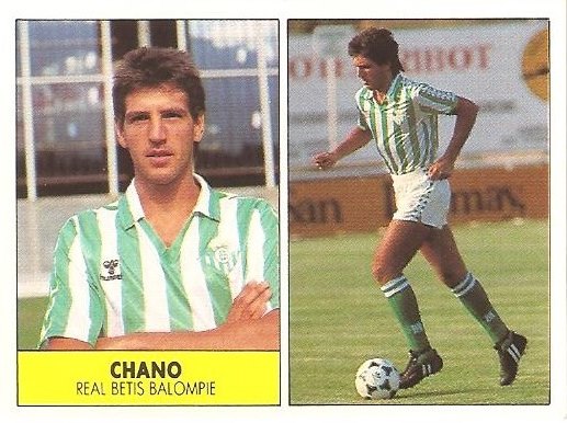 Liga 87-88. Chano (Real Betis). Ediciones Festival.