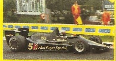 Grand Prix Ford 1982. Mario Andretti (Lotus). (Editorial Danone)...
