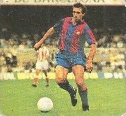 Liga 82-83. Quini (F.C. Barcelona). Ediciones Este.