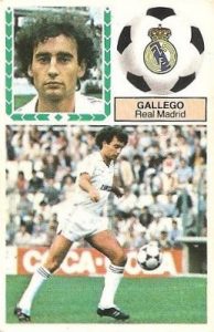 Liga 83-84. Gallego (Real Madrid). Ediciones Este.