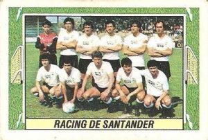 Liga 84-85. Alineación Racing de Santander (Racing de Santander). Ediciones Este.