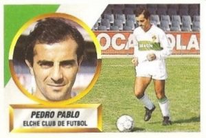 Liga 88-89. Pedro Pablo (Elche C.F.). Ediciones Este.