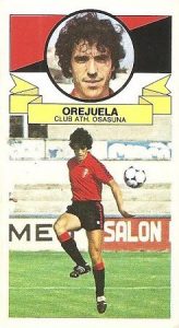 Liga 85-86. Orejuela (Club Atlético Osasuna). Ediciones Este.