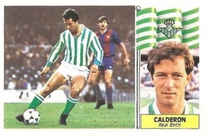 Liga 86-87. Calderón (Real Betis). Ediciones Este.