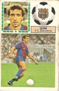 Liga 83-84. Quini (F.C. Barcelona). Ediciones Este.
