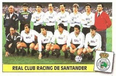 Liga 86-87. Alineación Racing de Santander (Racing de Santander). Ediciones Este.