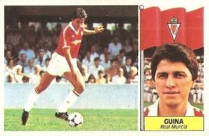 Liga 86-87. Guina (Real Murcia). Ediciones Este.