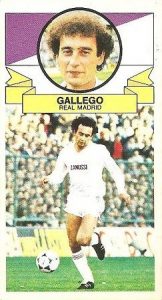 Liga 85-86. Gallego (Real Madrid). Ediciones Este.