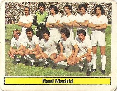 Liga 81-82. Alineación Real Madrid (Real Madrid). Ediciones Este.