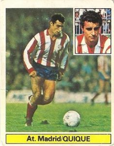 Liga 81-82. Quique (Atlético de Madrid). Ediciones Este.