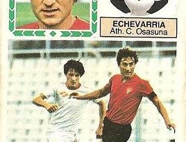 Liga 83-84. Echevarría (Club Atlético Osasuna). Ediciones Este.