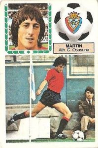 Liga 83-84. Martín (Club Atlético Osasuna). Ediciones Este.
