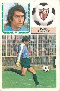 Liga 83-84. Paco (Sevilla C.F.). Ediciones Este.