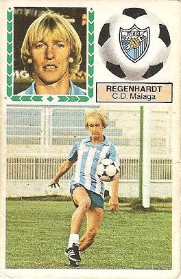 Liga 83-84. Regenhardt (C.D. Málaga). Ediciones Este.