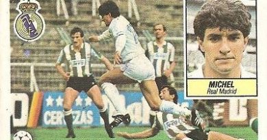 Liga 84-85. Fichaje Nº 6 Michel (Real Madrid). Ediciones Este.