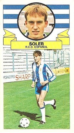 Liga 85-86. Soler (R.C.D. Español). Ediciones Este.