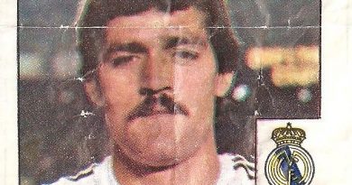 Super Cromos Los Mejores del Mundo (1981). García Navajas (Real Madrid). Chicle Fútbol Boomer.