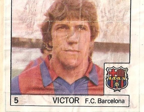 Super Cromos Los Mejores del Mundo (1981). Víctor (F.C. Barcelona). Chicle Fútbol Boomer.